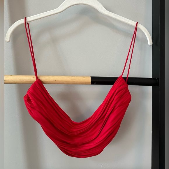 Red Zara Going Out Top - Picture 2 of 3